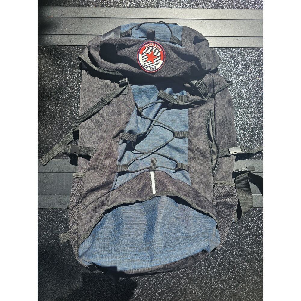 Lightly Used - PoleStar Backpack with Sleeping Bag Pocket and Rain Cover - Bue